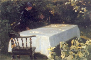  1887 art - Mesa en el jardin 1887 Peder Séverin Kroyer